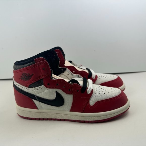 Nike Air Jordan 1 Retro High OG Varsity Red Black Sail FD1412-612 PS Sz 12C- 3Y - Picture 9 of 11